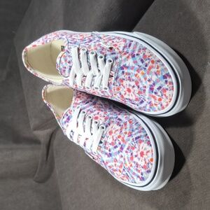 Vans Authentic Tie Dye Fireworks Multicolour Lace Up Sneakers VG+ US M10 W11.5